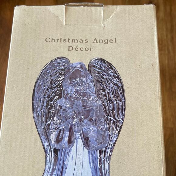 Cracker Barrel Acrylic Christmas Lightning Up Angel Decor TESTED - Picture 2 of 8
